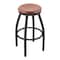 Holland Bar Stool Co 25" Swivel Counter Stool, Pewter Finish, Med Oak Seat 80225PWMedOak - alternate 1